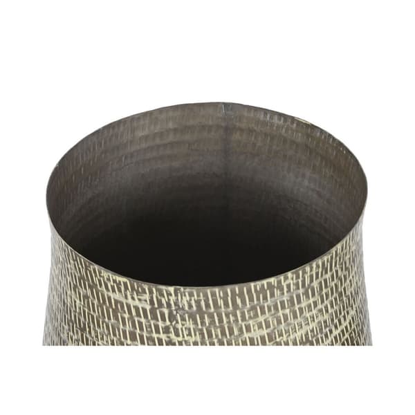 Set med planteringskärl Home ESPRIT Grön Aluminium 44 x 44 x 46 cm