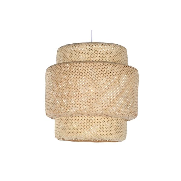 Taklys Home ESPRIT Lysebrun Bambus 50 x 50 x 55 cm