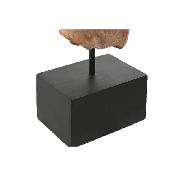 Dekorativ Figur Home ESPRIT Brun Svart Dame Menn 13 x 9 x 40 cm (2 enheter)