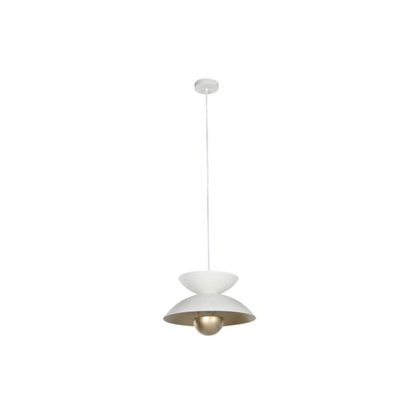 Loftslampe Home ESPRIT Hvid Gylden Metal 50 W 36 x 36 x 22 cm Hvid