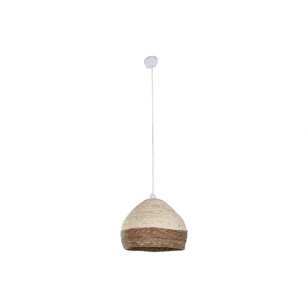 Taklys Home ESPRIT Brun Naturell 50 W 38 x 38 x 28 cm Naturlig