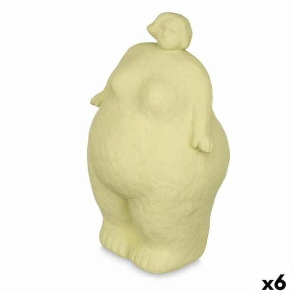Dekorativ Figur Grønn Dolomite 14 x 25 x 11 cm (6 enheter) Dame Stående