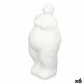 Miniatyrbilde 1 av 3: Dekorativ Figur Hvit Dolomite 14 x 34 x 12 cm (6 enheter) Dame Stående