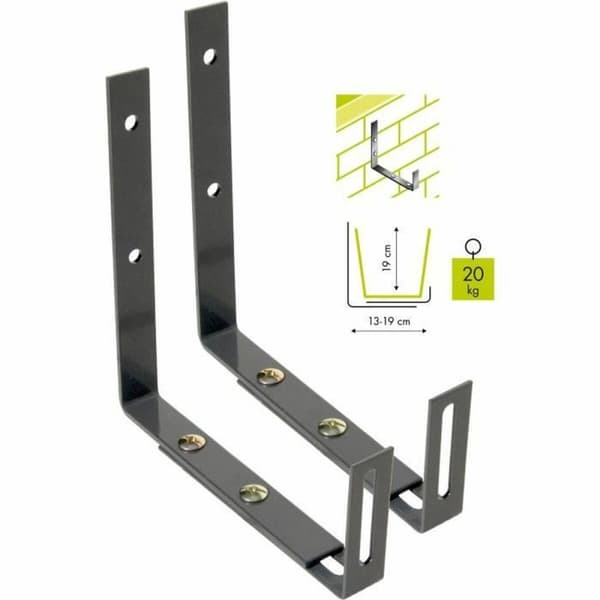 Jardinierestøtte Garden ID Wall Hook Svart