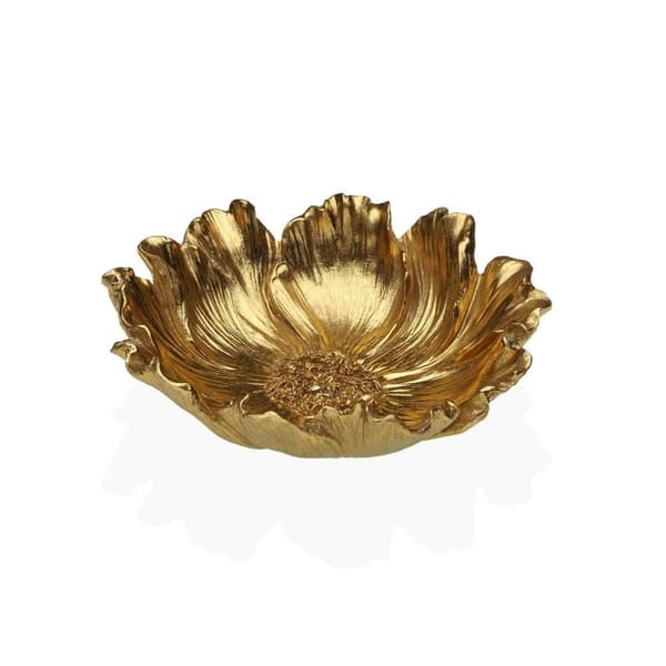 Bordsdekoration Versa Gyllene Blomster 17 x 5,2 x 17,5 cm