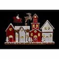 Miniatyrbild 3 av 3: Julgranskula DKD Home Decor Hus Vit Röd Harts 41 x 7,5 x 27 cm