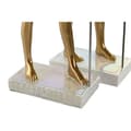 Miniatyrbillede 3 af 4: Dekorativ figur Home ESPRIT Hvid Gylden Harpiks Orientalsk Egyptisk mand 7 x 11,5 x 36 cm (2 enheder)
