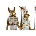 Miniatyrbillede 4 af 4: Dekorativ figur Home ESPRIT Hvid Gylden Harpiks Orientalsk Egyptisk mand 7 x 11,5 x 36 cm (2 enheder)