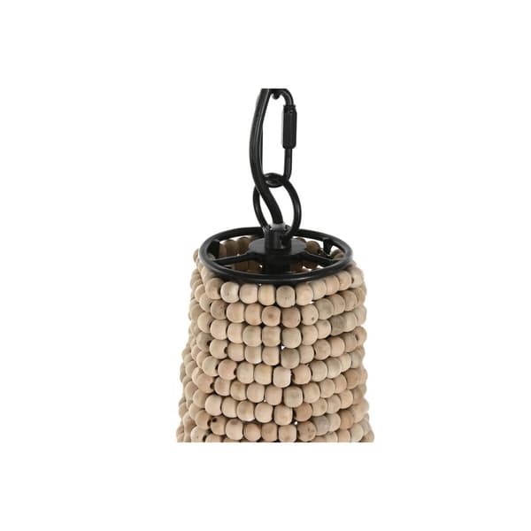 Taklys Home ESPRIT Naturell Tre Metall 50 W 36,5 x 36,5 x 174,5 cm
