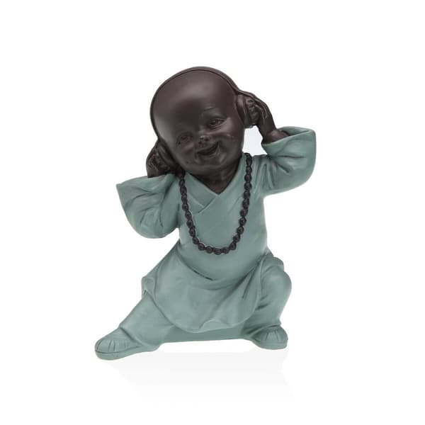 Dekorativ figur Versa Harpiks Buddha 6 x 12 x 10,5 cm