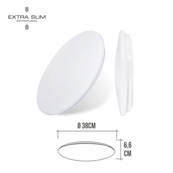 Belysningsarmatur til LED EDM Aluminium Polymer 24 W 220-240 V 38 x 6,6 cm