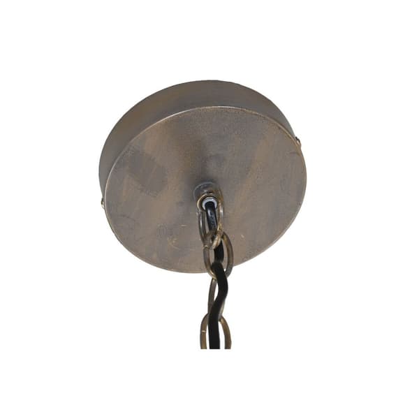 Taklys Home ESPRIT Brun Naturell Tre Metall 50 W 53 x 53 x 123 cm