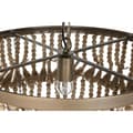 Miniatyrbilde 5 av 6: Taklys Home ESPRIT Brun Naturell Tre Metall 50 W 53 x 53 x 123 cm