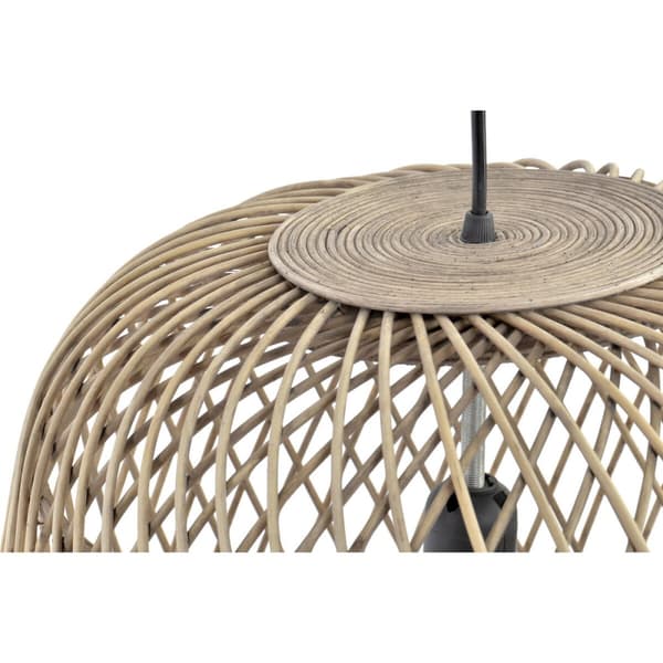 Kattolamppu DKD Home Decor Vaaleanruskea Rottinki (44 x 44 x 41 cm)