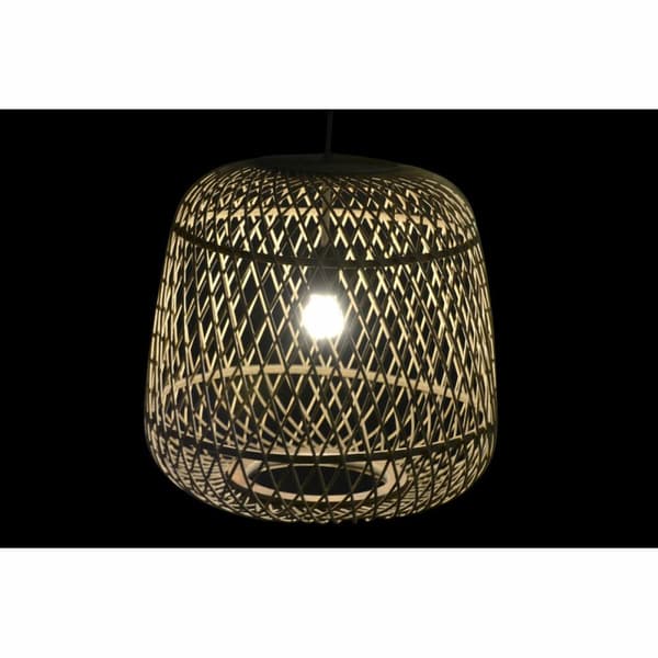 Kattolamppu DKD Home Decor Vaaleanruskea Rottinki (44 x 44 x 41 cm)