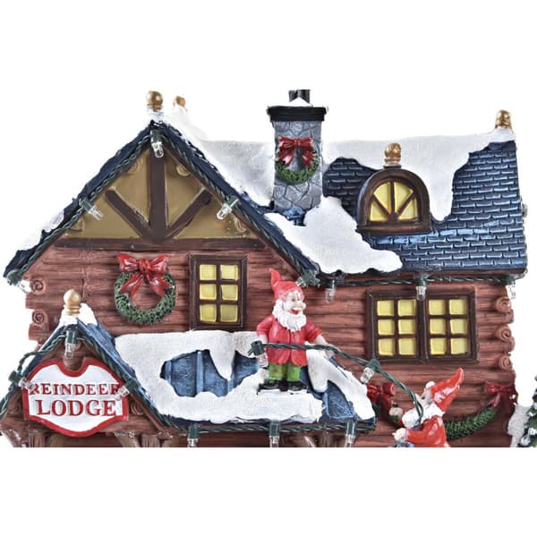 Sisustus DKD Home Decor Liikkeen LED Valo Musikaalinen Monivärinen Hartsi 25,5 x 21 x 25 cm (3 osaa)