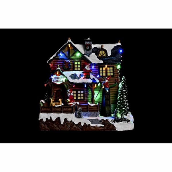 Sisustus DKD Home Decor Liikkeen LED Valo Musikaalinen Monivärinen Hartsi 25,5 x 21 x 25 cm (3 osaa)