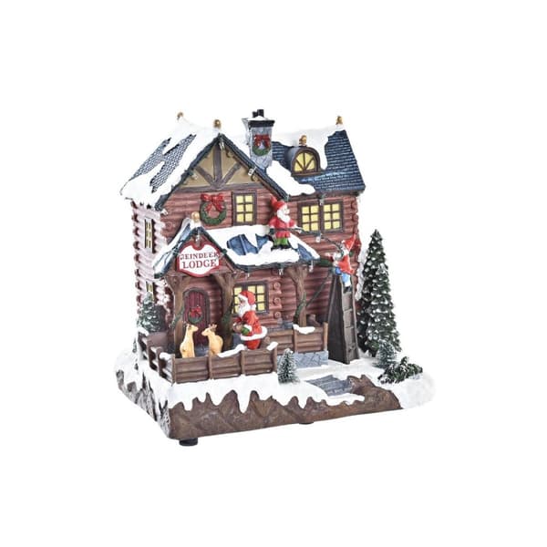 Sisustus DKD Home Decor Liikkeen LED Valo Musikaalinen Monivärinen Hartsi 25,5 x 21 x 25 cm (3 osaa)