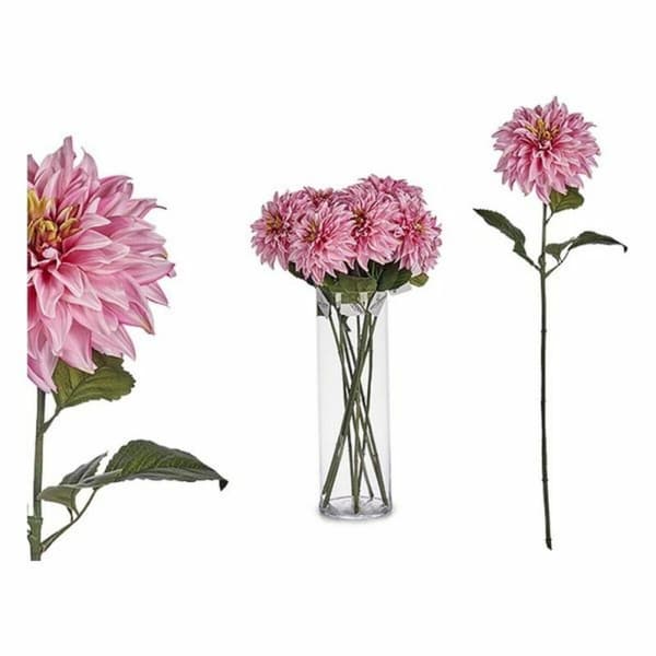 Dekorativ blomst Ibergarden Grøn Pink 16 x 74 x 16 cm Dahlia