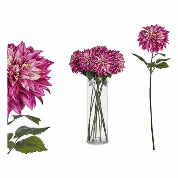 Dekorativ blomst Ibergarden Grøn Pink 16 x 74 x 16 cm Dahlia