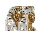 Miniatyrbillede 3 af 3: Dekorativ figur Home ESPRIT Hvid Gylden Harpiks Orientalsk Egyptisk mand 11 x 8,5 x 17 cm (2 enheder)
