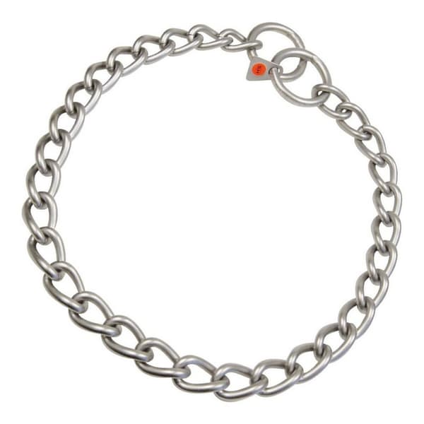 Hundehalsbånd Hs Sprenger Sølv Matt 4 mm Linker Vridd (60 cm)