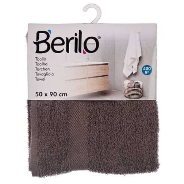 Kylpypyyhe Berilo 89669 Harmaa 80 % puuvillaa 20 % Polyesteri 50 x 90 cm 50 x 0,5 x 90 cm (6 osaa)