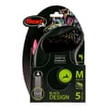 Miniatyrbild 3 av 3: DoHundkoppel Flexi BLACK DESIGN Svart Rosa S