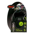 Miniatyrbilde 3 av 3: Hundeleder Flexi BLACK DESIGN Sølv XS