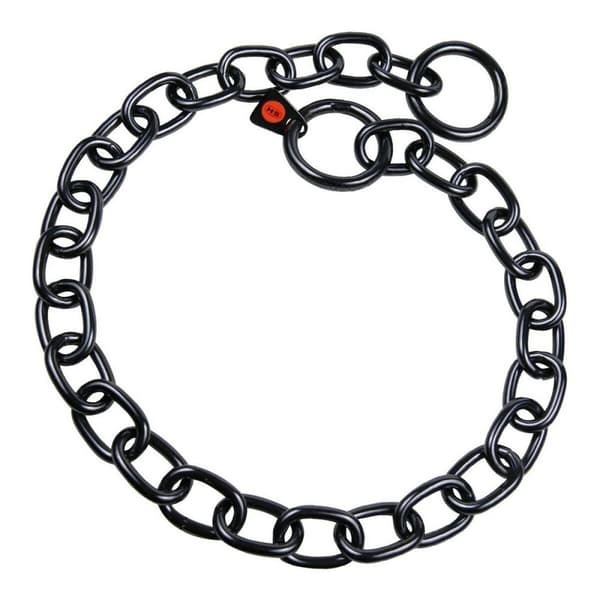 Hundehalsbånd Hs Sprenger Svart 4 mm Linker Halvlang (69 cm)