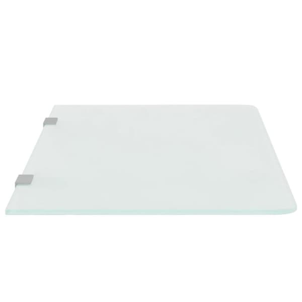 vidaXL Veggmontert urinal innsynsskjerm 90x40 cm herdet glass