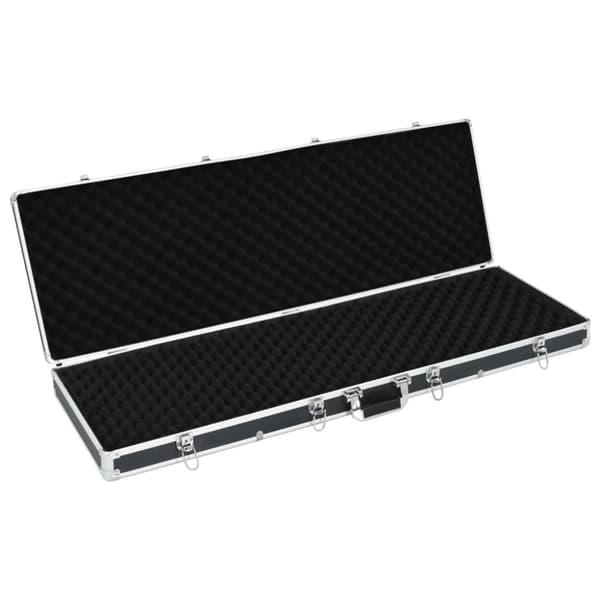 vidaXL Pistolväska svart 118x38x12 cm aluminium