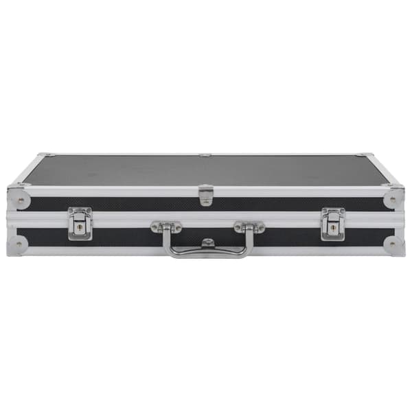 vidaXL Pistolkoffert aluminium ABS svart
