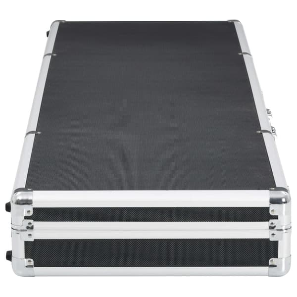 vidaXL våbenkasse 118 x 38 x 12 cm aluminium sort