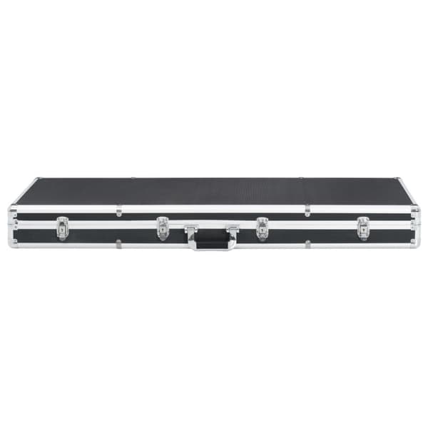 vidaXL våbenkasse 118 x 38 x 12 cm aluminium sort