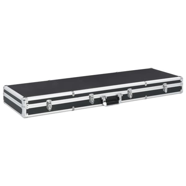 vidaXL våbenkasse 118 x 38 x 12 cm aluminium sort