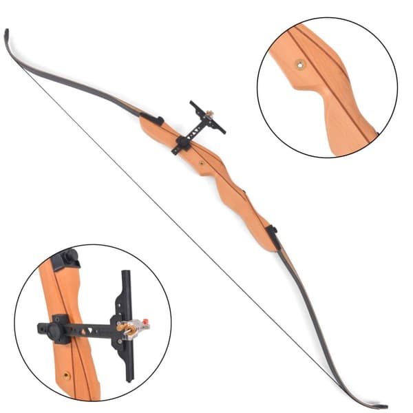 Recurvebåge för vuxna 172,7 cm 13,6 kg