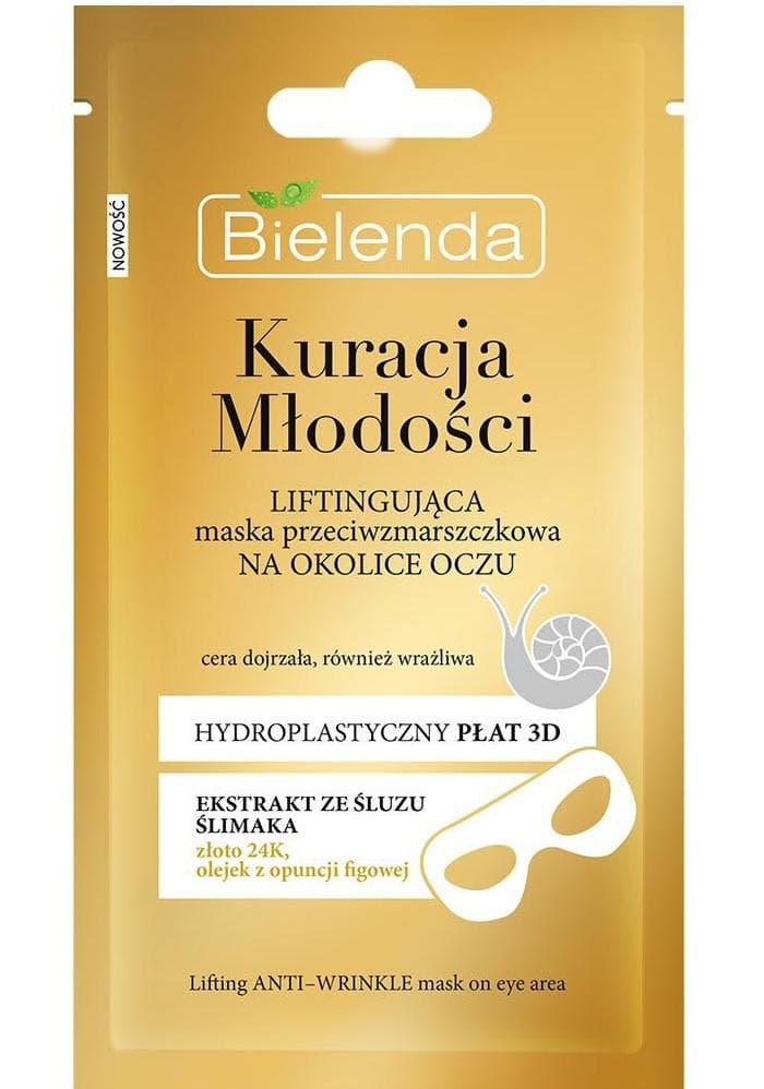 Youth Treatment Bielenda Anti lyft mask runt ögonen loben i ett stycke