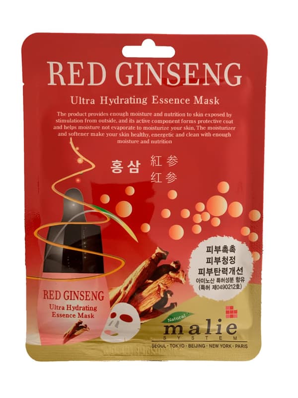 Ansiktsmask Red Ginseng Ultra Hydrating Essence Mask 20ml, 8st