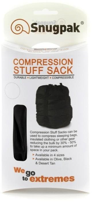 SNUGPAK COMPRESSION SACK BLACK XS, S, M, L, XL