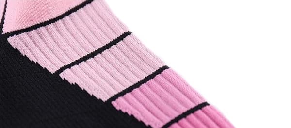 Knehøye Kompresjonsstrømper for Løping og Sport - Rosa