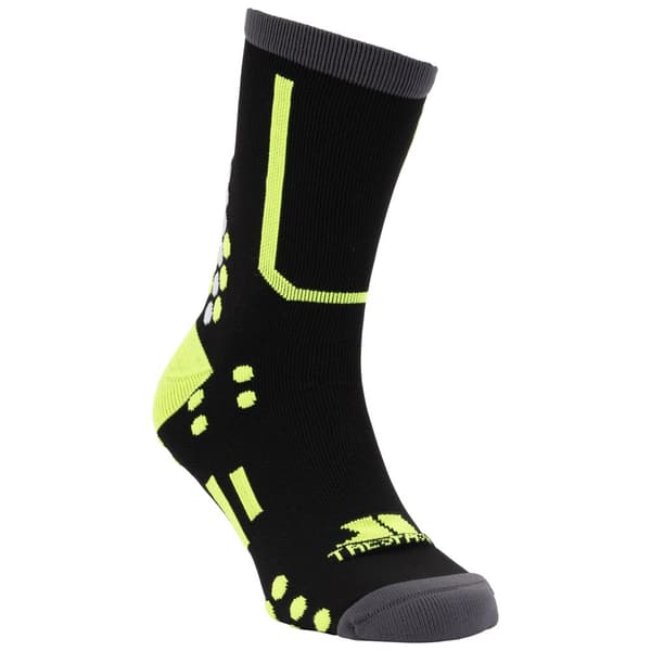 Trespass Unisex Adult Dash Cycling Compression Socks Black 3 UK-6 UK