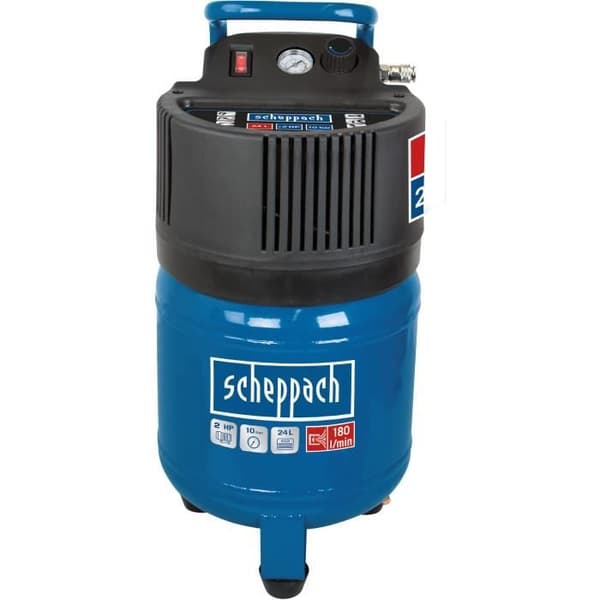 SCHEPPACH Vertikal luftkompressor 24 L 2HP 10 bar oljefri HC24V