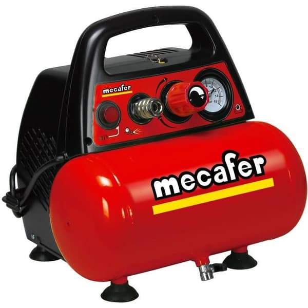 MECAFER NEW VENTO luftkompressor 6 L 1,5 CV 8 bar - Med 3 tillbehör