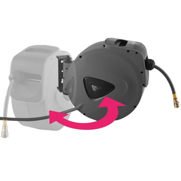 Trykluftslange med tromle - 20 m