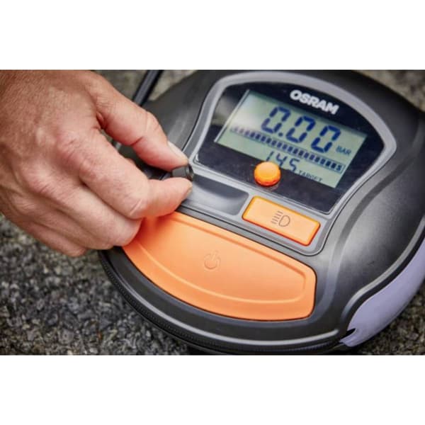 OSRAM OTI1000 Kompressor Digital display, Överbelastningsskydd, med arbetslampa, Kabelfack/-inspelning