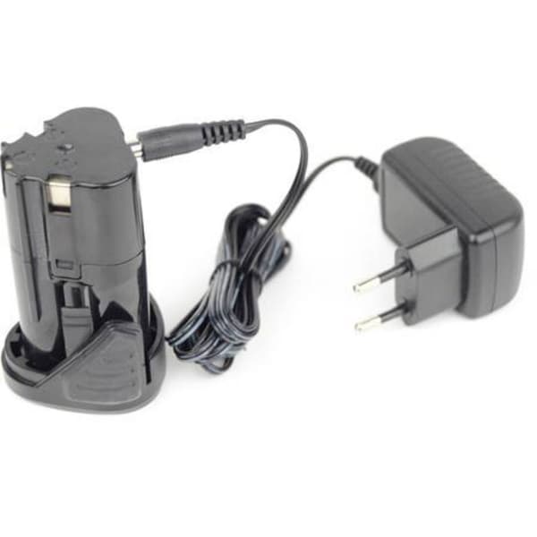 Brüder Mannesmann M17200 Volympump 8 bar med arbetslampa, 12V/230V laddare