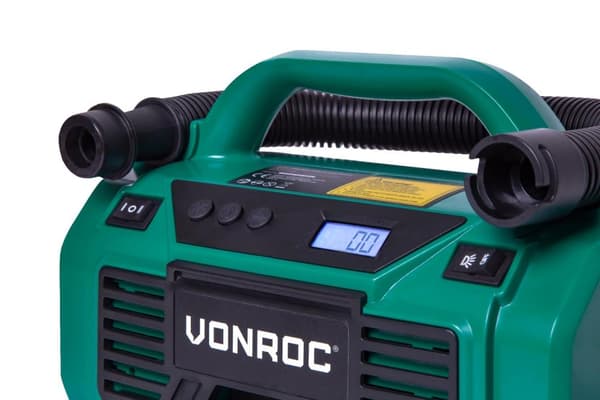 VONROC Kompressor 20V – 12V  | Exkl. Batteri och laddare