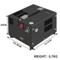 Miniatyrbild 6 av 6: 300W 4500Psi bärbar PCP-luftkompressor, inbyggd högeffektsfläkt, lätt att ansluta