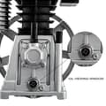 Miniatyrbild 4 av 5: 2,2KW 375 L/MIN 159,5 psi Dubbelcylindrig luftkompressorhuvud, remskiva design